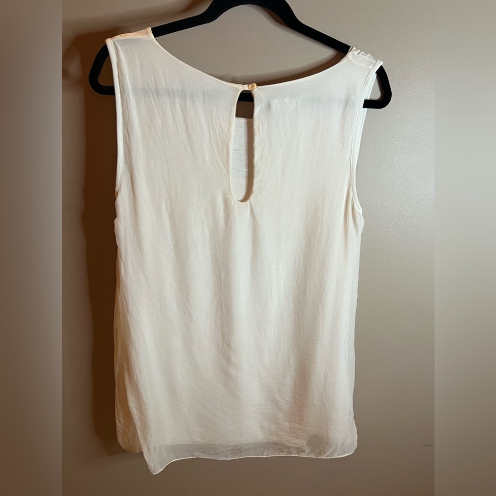Giuliano sleeveless silk blouse-Size M-Used but Good Condition - Picture 5 of 6